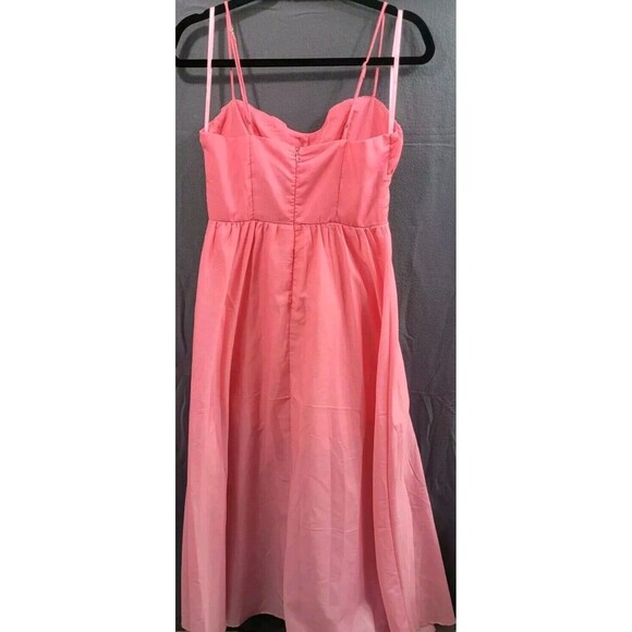 One And Only Collective Pink Sunrise Ombré Maxi Dress Size Small Romantic - Picture 9 of 9